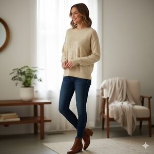 HTF Wildfox Couture Cashmere Sweater 'Baby Its Cold Outside' Rare Women's Size L